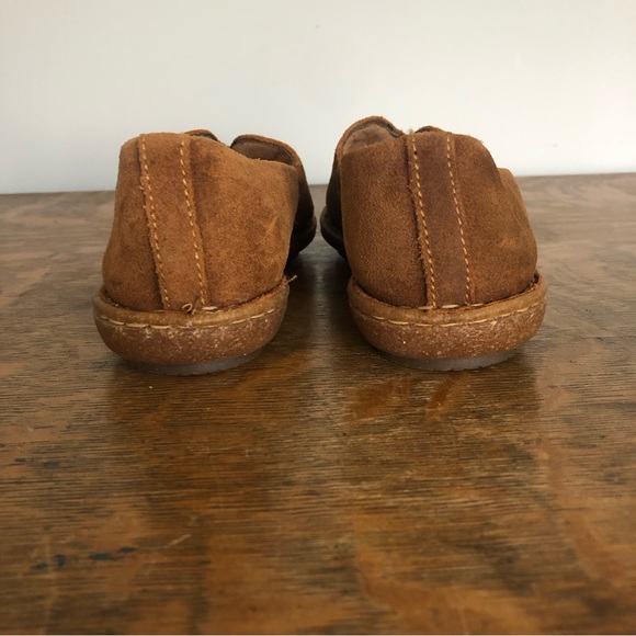 New Born Teresa Rust Distressed Leather Slip On Comfort Loafer Shoes - Picture 4 of 13